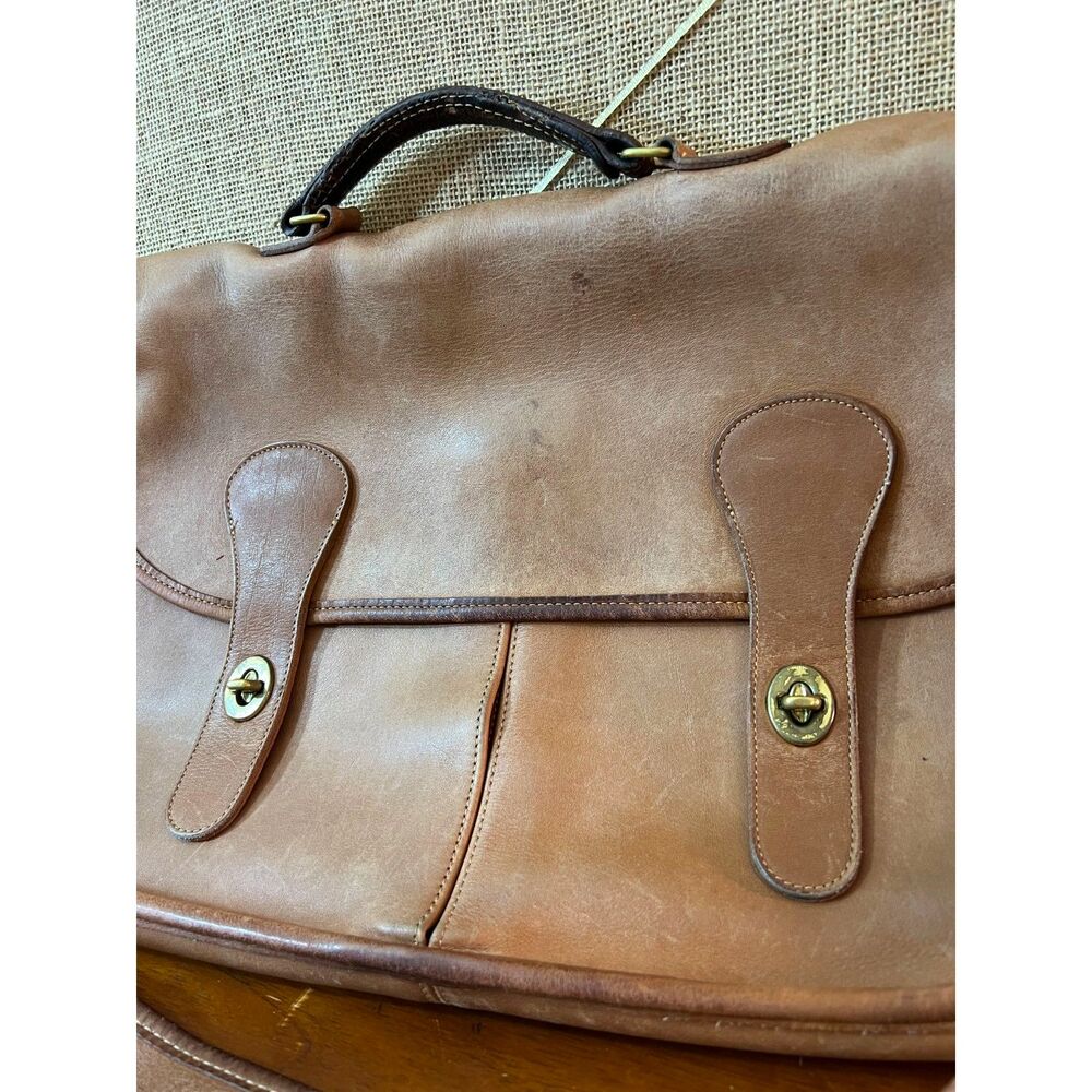 COACH Vintage Musette Leather Messenger Bag Briefcase Laptop - Picture 5 of 11